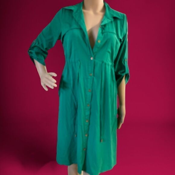 Size S Motherhood maternity beautiful green dress - Picture 1 of 8